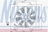Ventilátor chladiče klimatizace NISSENS 85392