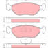 Sada brzdových destiček TRW GDB1246 - VOLVO 440-480