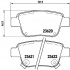 Sada brzdových destiček BREMBO P83047 - TOYOTA