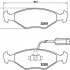 Sada brzdových destiček BREMBO P23056 - FIAT