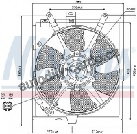 Ventilátor chladiče NISSENS 85300