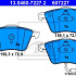 Sada brzdových destiček ATE 13.0460-7227 (AT 607227) - AUDI, SEAT, VW