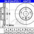 Brzdový kotouč ATE 24.0124-0723 (AT 424723) - DAEWOO