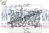 Ventilátor chladiče NISSENS 85053