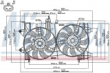 Ventilátor chladiče NISSENS 85053