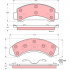 Sada brzdových destiček TRW GDB4013 - FORD AEROSTAR 87-94