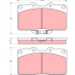 Sada brzdových destiček TRW GDB4076 - MITSUBISHI 3000GT -99