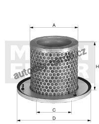 Vzduchový filtr MANN C1342 (MF C1342)