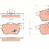 Sada brzdových destiček TRW GDB1271 - OPEL VECTRA