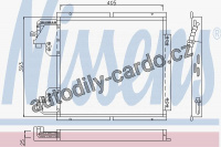 Chladič klimatizace NISSENS 94132
