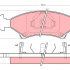 Sada brzdových destiček TRW GDB3096 - KIA SEPHIA