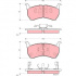 Sada brzdových destiček TRW GDB1036 - MAZDA MAZDA 626 II