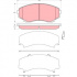 Sada brzdových destiček TRW GDB3326 - MAZDA MPV II
