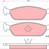 Sada brzdových destiček TRW GDB3112 - DAIHATSU CHARADE