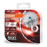 Autožárovka OSRAM Night Breaker LASER H1 55W 12V P14.5s Duo (2ks)