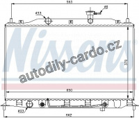 Chladič motoru NISSENS 67502