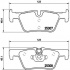 Sada brzdových destiček BREMBO P06071 - BMW