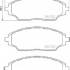 Sada brzdových destiček BREMBO P10070 - CHEVROLET
