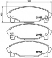 Sada brzdových destiček BREMBO P16007 - DAIHATSU