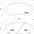 Sada brzdových destiček BREMBO P18025 - HYUNDAI, KIA