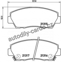 Sada brzdových destiček BREMBO P49014