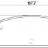 Sada brzdových destiček BREMBO P49037 - MAZDA