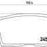 Sada brzdových destiček BREMBO P49041 - MAZDA