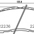 Sada brzdových destiček BREMBO P49055 - MAZDA