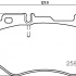 Sada brzdových destiček BREMBO P50123 - MERCEDES-BENZ