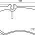 Sada brzdových destiček BREMBO P50134 - MERCEDES-BENZ