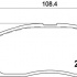 Sada brzdových destiček BREMBO P54049 - MITSUBISHI