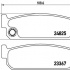 Sada brzdových destiček BREMBO P56067 - NISSAN