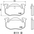 Sada brzdových destiček BREMBO P68018 - RENAULT