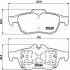 Sada brzdových destiček BREMBO P68057 - RENAULT