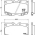 Sada brzdových destiček BREMBO P83026 - TOYOTA