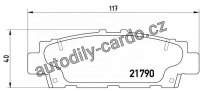 Sada brzdových destiček BREMBO P83032 - LEXUS