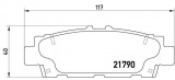 Sada brzdových destiček BREMBO P83032 - LEXUS