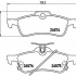 Sada brzdových destiček BREMBO P83087 - DAIHATSU, TOYOTA