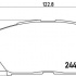 Sada brzdových destiček BREMBO P83106 - LEXUS, TOYOTA