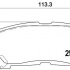 Sada brzdových destiček BREMBO P83138