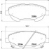 Sada brzdových destiček BREMBO P83148 - TOYOTA