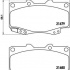 Sada brzdových destiček BREMBO P83151 - TOYOTA