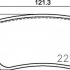 Sada brzdových destiček BREMBO P83166 - LEXUS