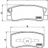 Sada brzdových destiček BREMBO P54031 - MITSUBISHI