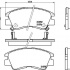 Sada brzdových destiček BREMBO P54008 - MITSUBISHI