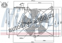 Ventilátor chladiče NISSENS 85230