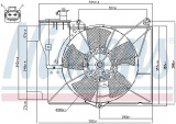 Ventilátor chladiče NISSENS 85230