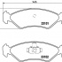 Sada brzdových destiček BREMBO P24044 - FORD