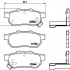 Sada brzdových destiček BREMBO P28025 - HONDA