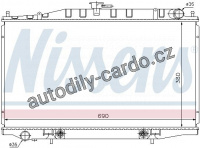 Chladič motoru NISSENS 67355